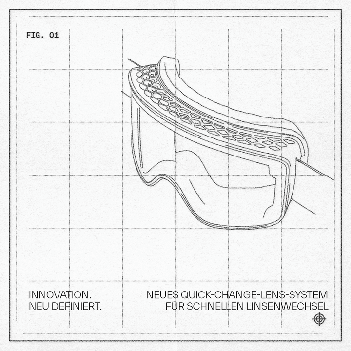 gif of lens change system on method goggles